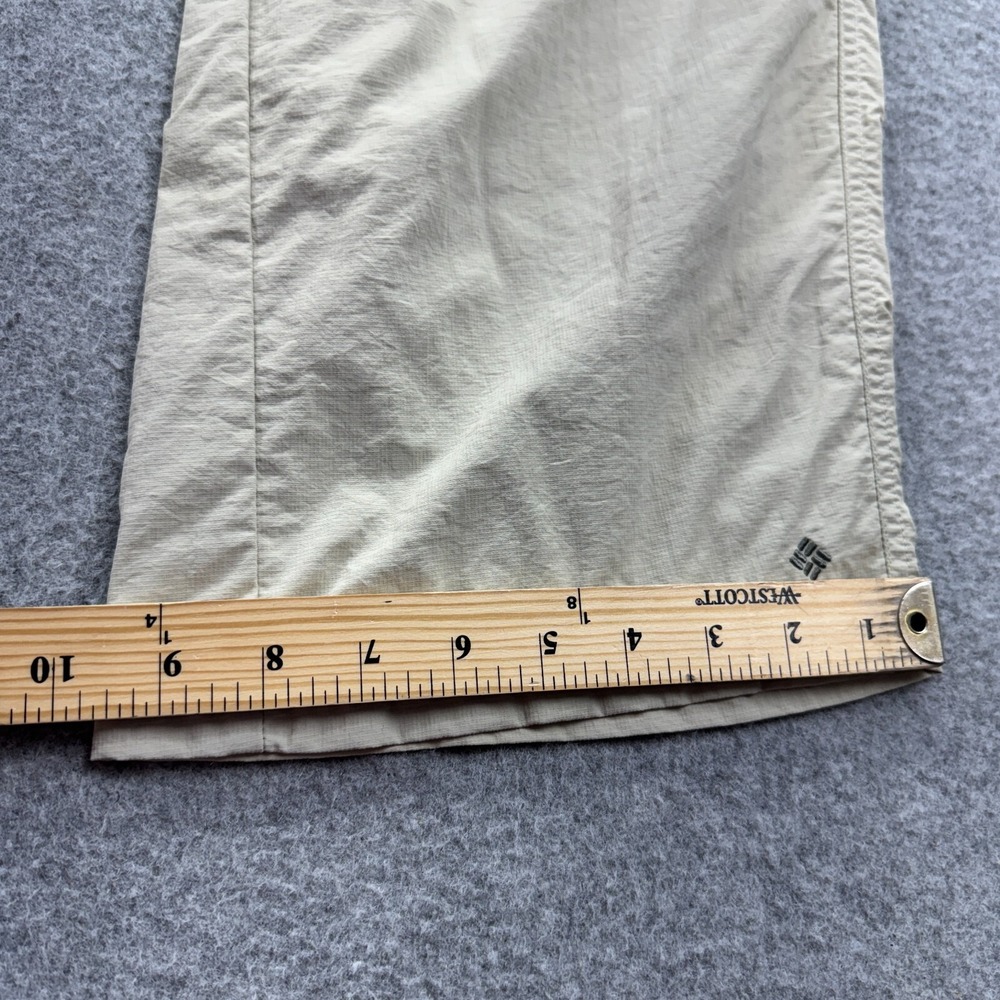 Columbia Silver Ridge Convertible Pants Men 40x29 Belted Hiking Cargo Beige Work - Picture 10 of 12